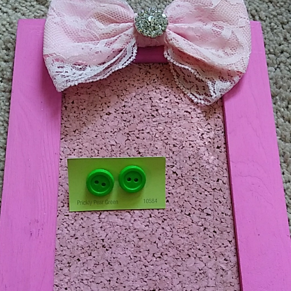 Handmade button earings